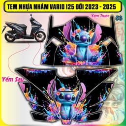 Tem Dán Nhựa Nhám Vario 125 Đời 2023 Đến 2025 Mẫu mới Đẹp Hót Decal Pvc 3lớp 7