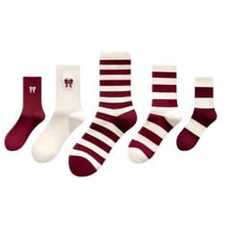 set 10 đôi tất nữ cổ cao unisex , phong cách vintage Hàn Quốc 4