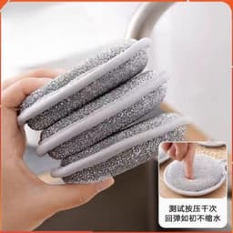 Combo 3 Miếng Bọt Biển Rửa Bát Dây bạċ, Miếng Rửa Bát Chén Đĩa, Cọ Rửa Xoong Nồi Bằng Sợi Kim Loại Tiện Dụng 2