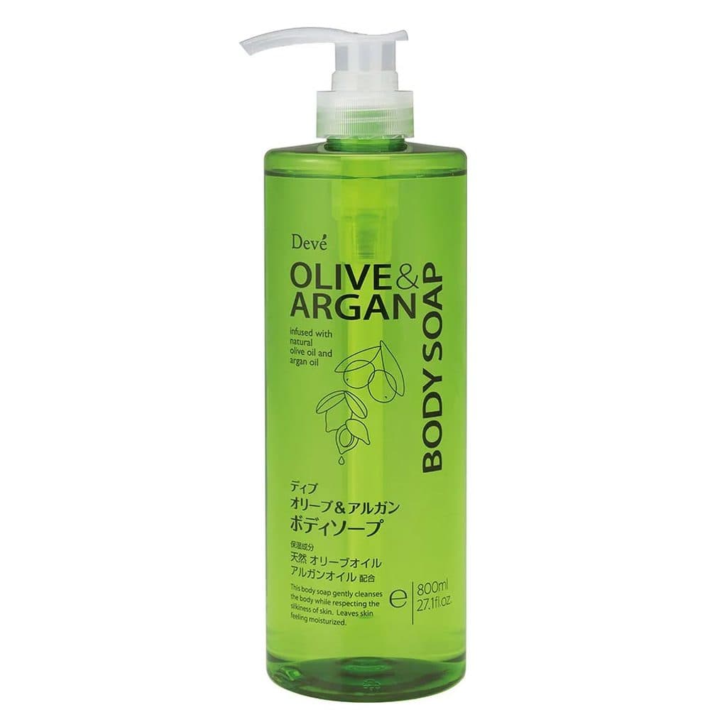 Sữa tắm Deve chiết xuất dầu Olive và Argan dưỡng ẩm, giúp da trắng mịn chai 800ml