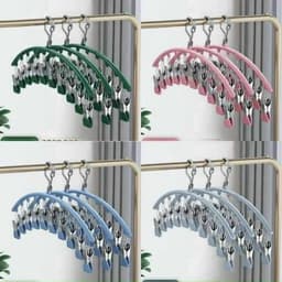 Móc treo tất vớ đồ lót có khóa chống gió,chống trượt 10 bộ ghim cặp 4