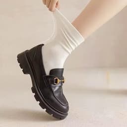 Set 10 đôi Tất nữ cổ cao phong cách vintage Hàn Quốc. Vớ nữ cổ cao nhiều màu 3