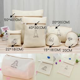 Túi Giặt Đồ Máy Giặt 3 Lớp Cao Cấp,Túi Lưới Giặt Quần Áo Đồ Lót Có Khóa Kéo - Sét 6 Túi Lưới Giặt Đồ Cao Cấp 3 Lớp 5