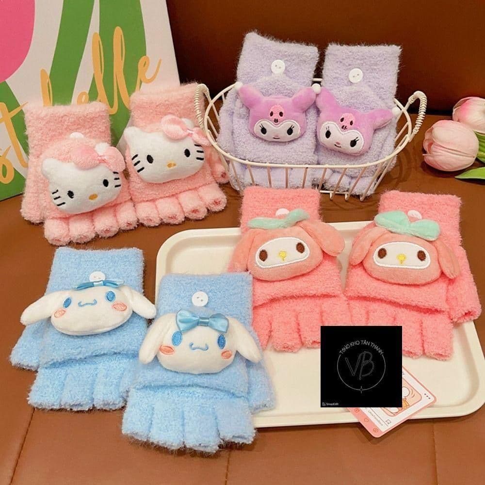 Găng Tay - Tất Tay Kuromi Sang Trọng Melody Cinnamoroll Cho BÉ siêu dễ thương VINBEO