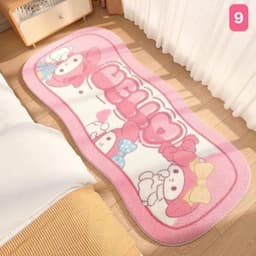 thảm chân Cute cao cấp lông hình capybara melody pompompurin pocha cinnamol hello kitty kuromi 【Nhận Sỉ】 8