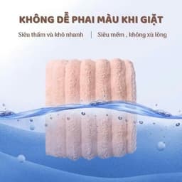 Khăn Tắm Kèm Khăn Trùm Đầu Siêu Thấm Hút Nước loại lớn 70x140cm Chất Liệu Cotton Cao Cấp 2