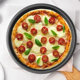 POKINGE 3 Cái / bộ Khuôn Pizza, Chảo Pizza Đen Thép Carbon, Chảo Bánh Dễ Dàng Tháo Lắp Chống Dính Khay Lò Nướng Pizza Chuyên Nghiệp Nhà Bếp 3