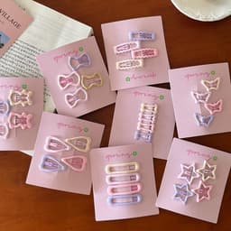 Kẹp Tóc 32 Chi Tiết Cho Bé Gái Ngôi Sao / Nơ / Xương Nổ Kẹp Phụ Kiện Tóc Cho Bé VINBEO 3