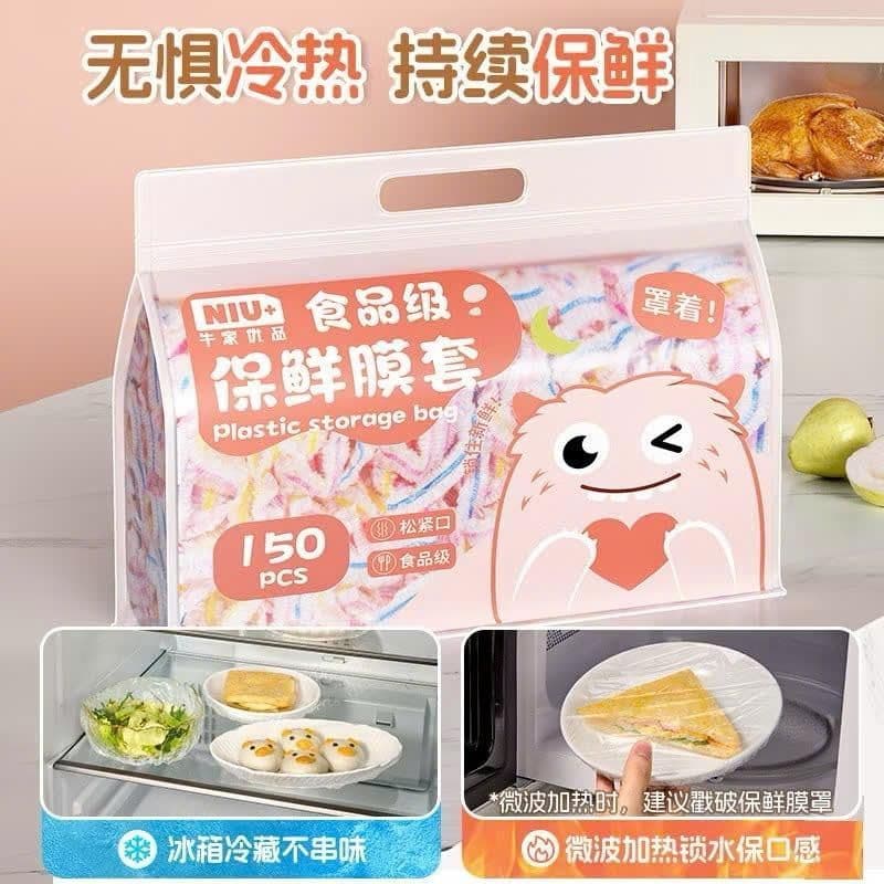 Màng Bọc Thực Phẩm Co Giãn Siêu Dai Bịch 150 Túi Siêu Tiện Lợi Siêu Đáng Yêu Bọc Thức Ăn