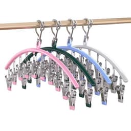 Móc treo tất vớ đồ lót có khóa chống gió,chống trượt 10 bộ ghim cặp 6