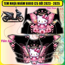Tem nhựa nhám vario 125 Đời 2023 Đến 2025 Mẫu Mới Độc Lạ Đẹp Decal 3lớp 6