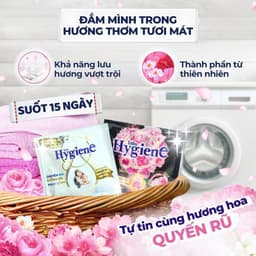 Nước xả vải Hygiene Thái Lan làm mềm vải, nhiều mùi hương, an toàn và dịu nhẹ cho bé 1000ml/1100ml 7