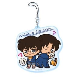 (mua 1 tặng 1) Dây treo điện thoại DETECTIVE CONAN ver TÊN anime chibi mica trong acrylic xinh xắn 9