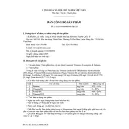 [Hỗ trợ tim mạch] Thực phẩm bảo vệ sức khỏe  Essential Vitamin 5 - Vitamins B-complex & Betaine – 30 viên – Date T3/2023 3