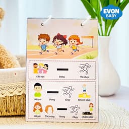 Thẻ Flash EVON BABY dạy bé tập nói - Giúp Bé Tập Nói & Mở Rộng Câu Theo Tình Huống 6