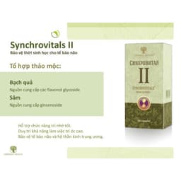 [Hỗ trợ não] Syn 2 - Thực phẩm bảo vệ sức khỏe Synchrovitals II – 60 viên 2