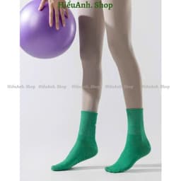 Set 7 Đôi Tất Tập Yoga Pilates Doit Màu Trơn Sọc Silicon Chống Trơn Trượt Vớ Thể Thao 5