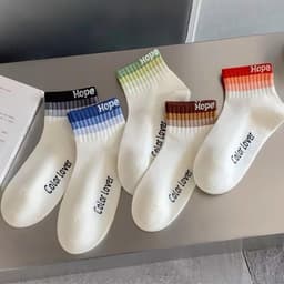 Vinbeo SET 10 Đôi Tất Cổ Ngắn Phối Màu Cotton Co Giãn 4 Chiều Thấm Hút Mồ Hôi Tối Đa Cho Nam Nữ tatnu tatnam VINBEO 2