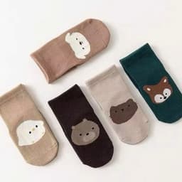 Combo 5/10 Đôi Tất Tập Đi, Vớ Chống Trơn Trượt Có Cao Su Bé Trai Gái Từ 0-36 Tháng Tuổi 4
