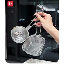 Vợt nhúng lẩu, nhúng mì - Muôi cài nồi lẩu lọc vớt thức ăn nhúng lẩu bằng inox 304 an toàn 4