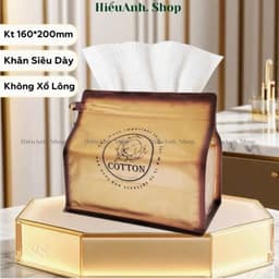 Khăn mặt khô đa năng Cotton tái sử dụng, khăn lau mặt mềm mại, siêu dai, thấm hút tốt an toàn phù hợp mọi làn da 3