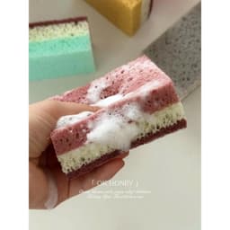 Set 5 miếng cọ rửa chén bát (NHIỀU LỚP BÁNH BÒ) tiện dụng - Miếng bọt biển BÁNH BÒ cọ rửa xoong nồi 5