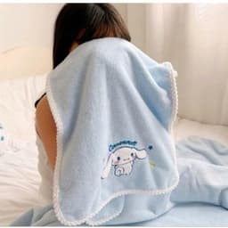 Sét 2 khăn tắm, khăn mặt Kuromi siêu Thấm Hút mềm mại Nhanh Khô khăn tắm loại giầy đẹp 9