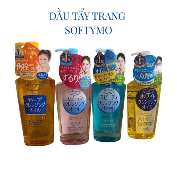 DẦU TẨY TRANG LÀM SẠCH SÂU SOFTYMO NHIỀU SIZE