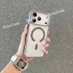 Ốp Sạc Không Dây Từ Tính Ốp lưng iPhone17 16 15 14 13 12 11 Pro Max 7 8Plus XR XS Max VỏCứng Chống Sốc Trong Suố 6