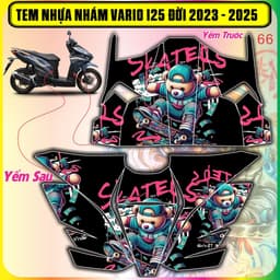 Tem nhựa nhám vario 125 Đời 2023 Đến 2025 Mẫu Mới Độc Lạ Đẹp Decal 3lớp 7