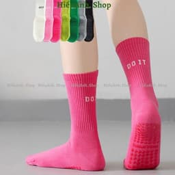 Set 7 Đôi Tất Tập Yoga Pilates Doit Màu Trơn Sọc Silicon Chống Trơn Trượt Vớ Thể Thao 2