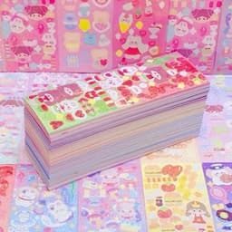 Set 200 - Set 100 tấm sticker lấp lánh dài 13x4,5cm & 14,5x 5cm dùng để trang trí top nhiều mẫu xᶖnh 2