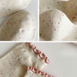 Sét 10 Đôi Tất Nữ Ren Nơ Chấm Sợi Tất Cotton Nguyên Chất Nhật Bản Dễ Thương 4