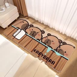 thảm chân Cute cao cấp lông hình capybara melody pompompurin pocha cinnamol hello kitty kuromi 【Nhận Sỉ】 5