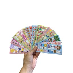 Set 200 - Set 100 tấm sticker lấp lánh dài 13x4,5cm & 14,5x 5cm dùng để trang trí top nhiều mẫu xᶖnh 1