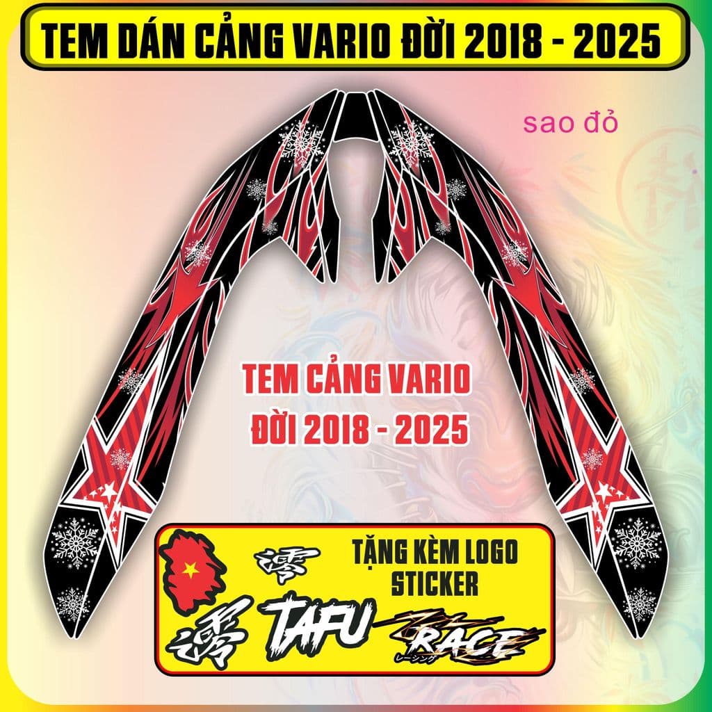 Tem Dán Cảng Vario 125 150 Đời 2018 Đến 2025 Mẫu mới Đẹp lạ