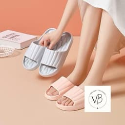 Dép đi trong nhà - dép mang nhà tắm hoạ tiết kẻ dọc đơn giản , bền đẹp ,Mẫu mới 2025 VINBEO VINBEO 6