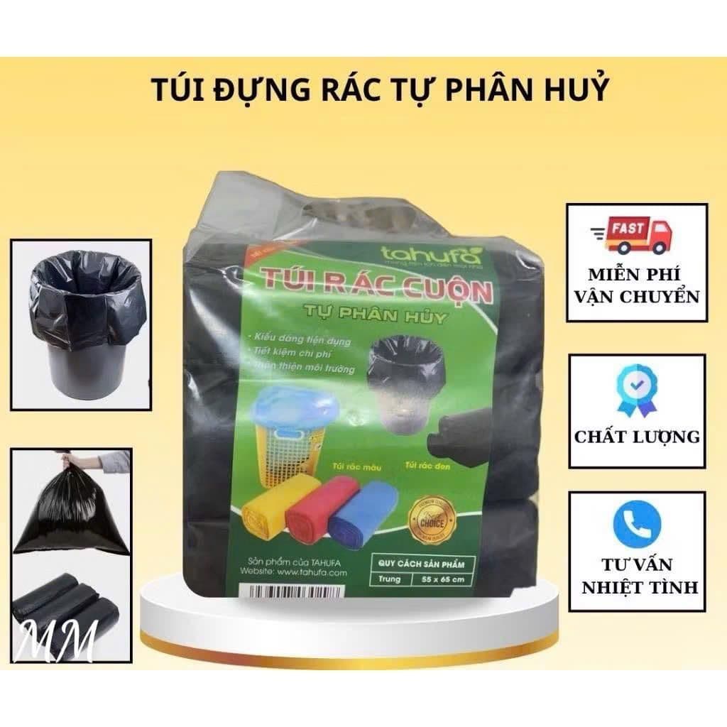SET 3 CUỘN TÚI đựnġ RÁC TỰ PHÂN HỦY SINH HỌC 55x65 cm
