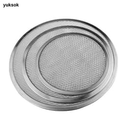 Khay nướng bánh Pizza bằng nhôm 6 inch -17 inch Màn hình phẳng Dây lưới thực phẩm giòn 9
