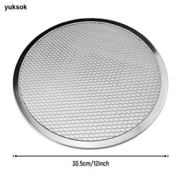 Khay nướng bánh Pizza bằng nhôm 6 inch -17 inch Màn hình phẳng Dây lưới thực phẩm giòn 2