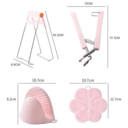 Bộ Dụng Cụ Gắp Nóng 🍀FREESHIP🍀 Lót Tay - Rửa Chén 6 Chi Tiết Mẫu Mới VINBEO 3