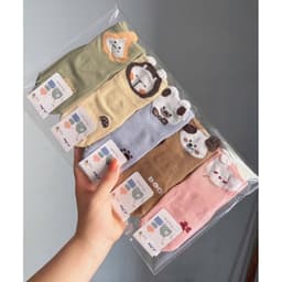 Combo 5/10 Đôi Tất Tập Đi, Vớ Chống Trơn Trượt Có Cao Su Bé Trai Gái Từ 0-36 Tháng Tuổi 5
