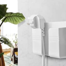 Kệ Dán Tường Để Remote💖FREESHIP💖 Đồ Dùng/ Giá Đỡ Sạc điện thȯại - Có Móc Treo Giữ Dây Điện VINBEO 3