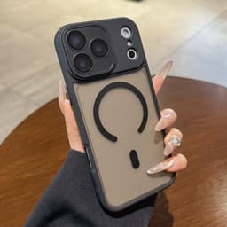Ốp lưng chống sốc từ tính không dây chất lượng cao Frosted Shell cho iPhone 16 15 plus 14 13 12 11 pro max 3