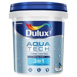 (Ship toàn quốc)- VLXD Chống thấm màu lăn trực tiếp không cần sơn lót DULUX AQUA TECH - không chứa chì và thuỷ ngân 2