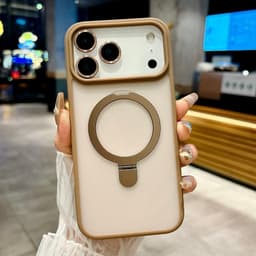 Ốp lưng điện thȯại chống vân tay mờ có chân đế cho iPhone 16 15 14 13 12 11 pro max 5