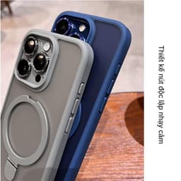 Trọng Mờ Từ Đứng Ốp Lưng Có Bảo Vệ Ống Kính Máy Ảnh Cho iPhone 16 15 14 Plus 13 12 11 Pro Max ốp iphone 8
