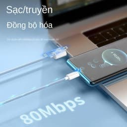 Cáp Sạc Nhanh PD 20W Dài 1M, 2M Dây Sạc Nhanh Dù Chống Đứt Dùng Cho Củ Cạc Nhanh ip Type C To Lᶖghting 6