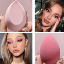 Combo  mút trang điểm hình giọt nước tán đều 360 độ - Mút tán kem nền mang du lịch tiện dụng nlst2 5