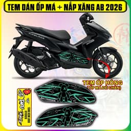 Tem Dán Ốp Má Ốp Hông AB 2026 BREBRICK  cực dẹp decal nhám 3 lớp 6